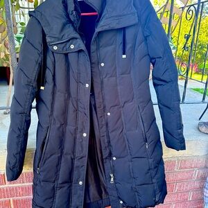 Calvin Klein black parka. Like new!!